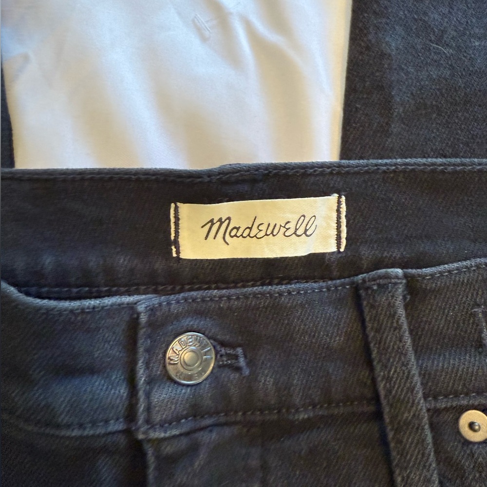 Madewell Curvy Cali Demi Boot Cut Denim Jeans Black Size 32 - Picture 3 of 6